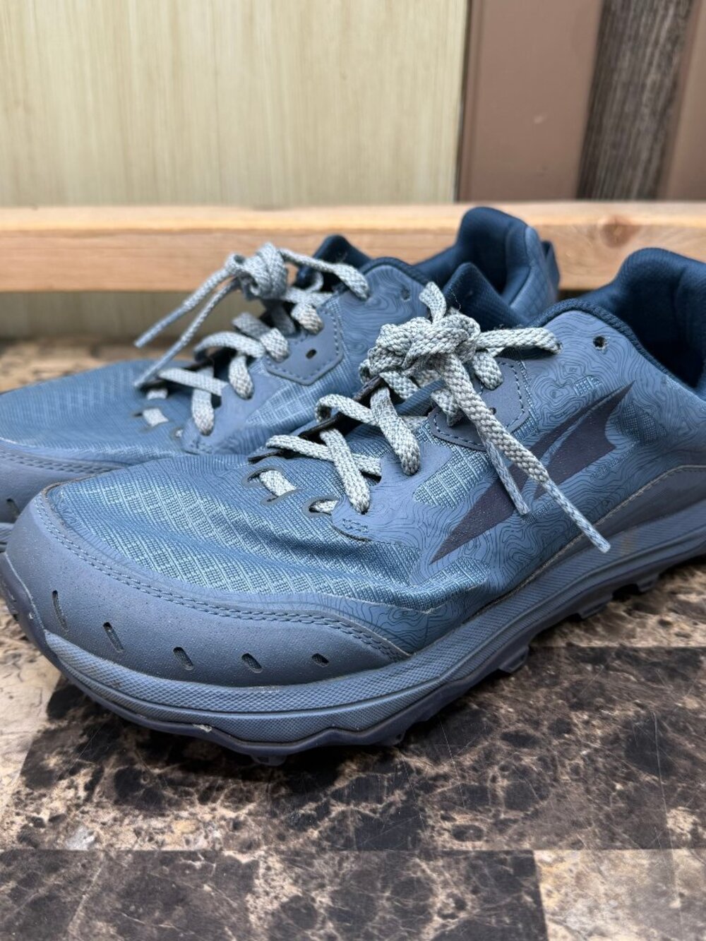 Altra Lone Peak 6 Zero Drop Trail Running Shoe Blue Women's Size 8 (NO INSOLES)